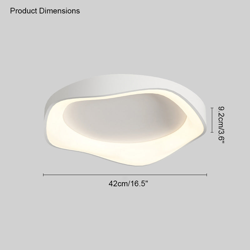 Plafonnier LED rond et plat WOMO moderne-WM1025