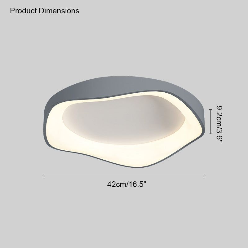 Plafonnier LED rond et plat WOMO moderne-WM1025