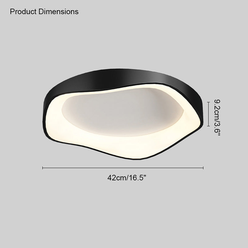 Plafonnier LED rond et plat WOMO moderne-WM1025