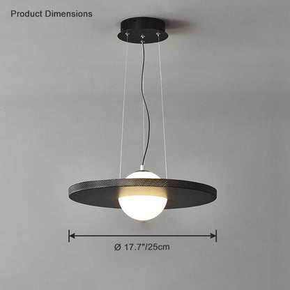 WOMO Black Disc Pendant Light-WM2324