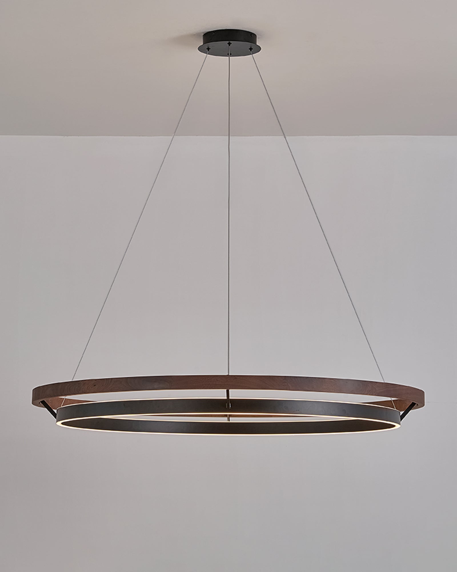 WOMO LED Kronleuchter Ring Esstisch Holz Landhaus Modern-WM2492