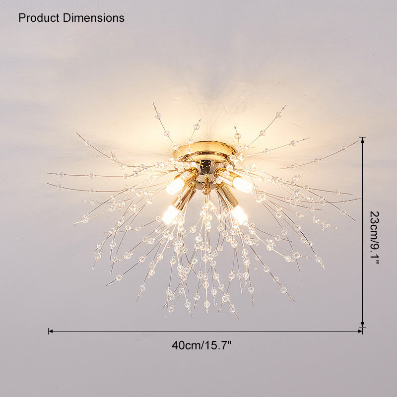 WOMO Dandelion Crystal Ceiling Light WM1014