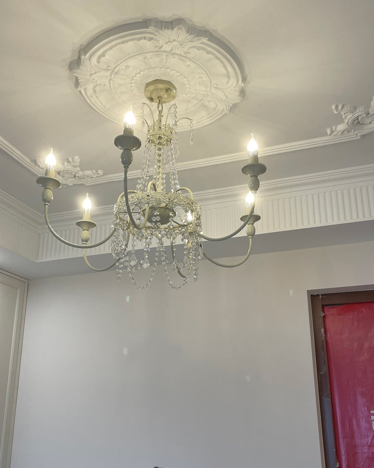 WOMO French Candelabra Crystal Chandelier-WM2398