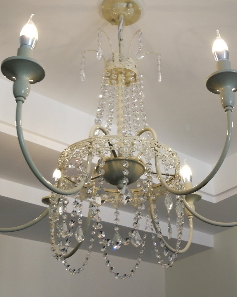WOMO French Candelabra Crystal Chandelier-WM2398