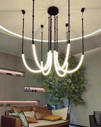 WOMO Bambus-Seil LED Kronleuchter-WM2752