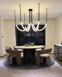 WOMO Bambus-Seil LED Kronleuchter-WM2752
