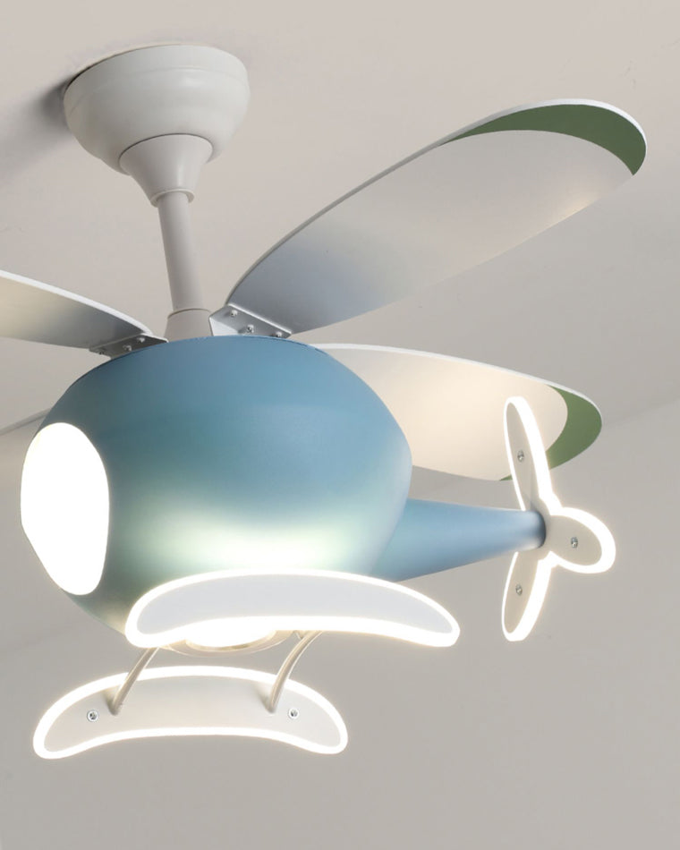 WOMO Flugzeug Kinder Deckenventilator Lampe-WM5007