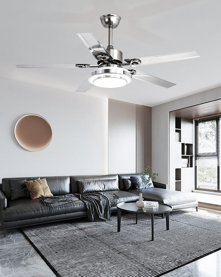 WOMO Slimline Edelstahl-Deckenventilatorlampe-WM5112