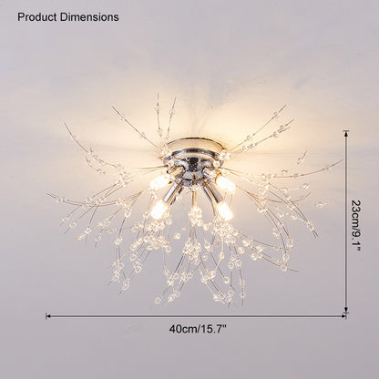 WOMO Dandelion Crystal Flush Mount Ceiling Light-WM1014