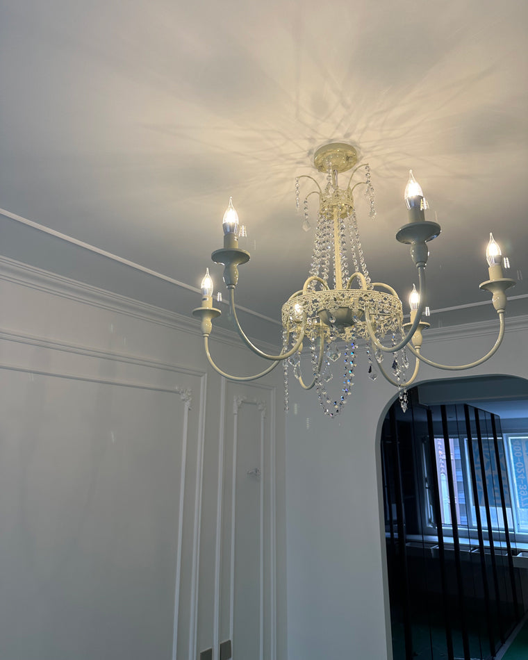 WOMO French Candelabra Crystal Chandelier-WM2398