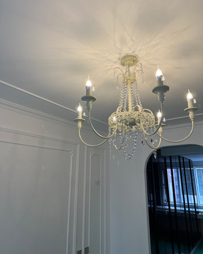 WOMO French Candelabra Crystal Chandelier-WM2398