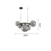 WOMO Chandelier with Colored Glass Balls-WM2253