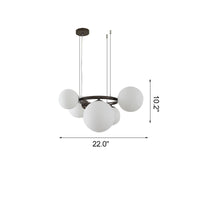 WOMO Chandelier with Colored Glass Balls-WM2253
