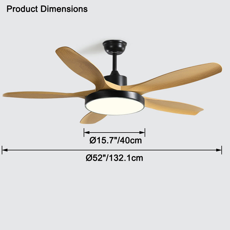WOMO Scandi Wende-Deckenventilator mit Licht-WM5002