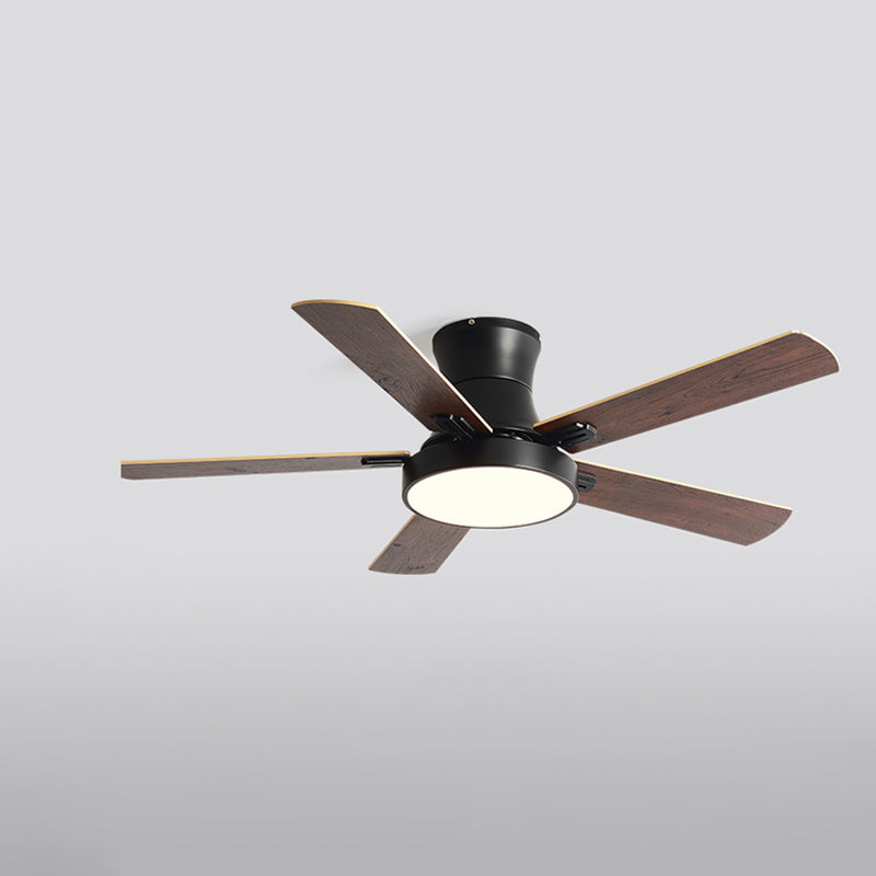 WOMO Flache Deckenventilatorlampe aus Holz-WM5014