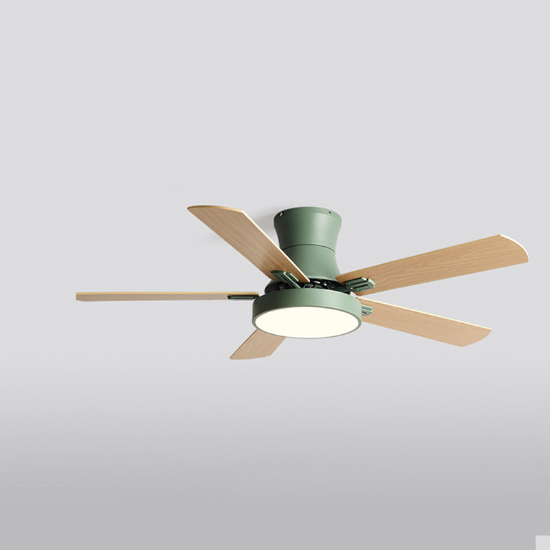 WOMO Flache Deckenventilatorlampe aus Holz-WM5014