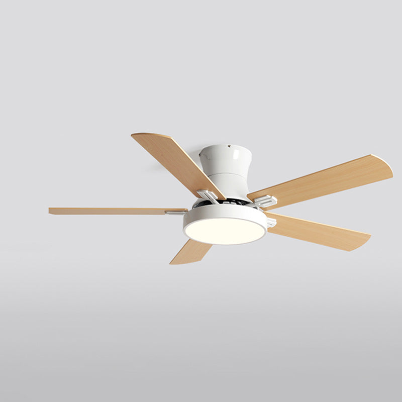 WOMO Flache Deckenventilatorlampe aus Holz-WM5014
