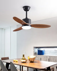 WOMO Plafonnier ventilateur Mid Century Modern-WM5034