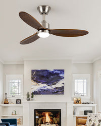 WOMO Plafonnier ventilateur Mid Century Modern-WM5034