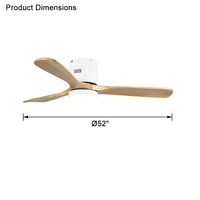 WOMO Flache Deckenventilatorlampe WM5040