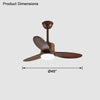WOMO Mid Century Modern Deckenventilatorlampe-WM5043 thumbnail