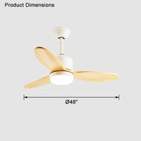 Lampe de ventilateur de plafond WOMO Mid Century Modern - WM5043