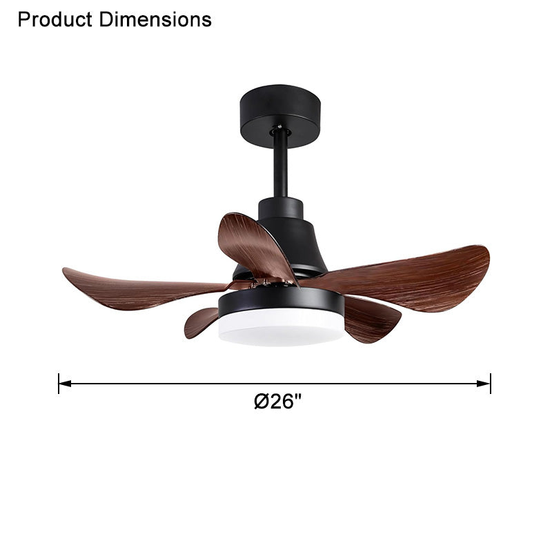 WOMO Kleine Modern Farmhouse Deckenventilator Lampe-WM5044