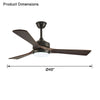 WOMO Modern Farmhouse Deckenventilator Lampe-WM5048 thumbnail
