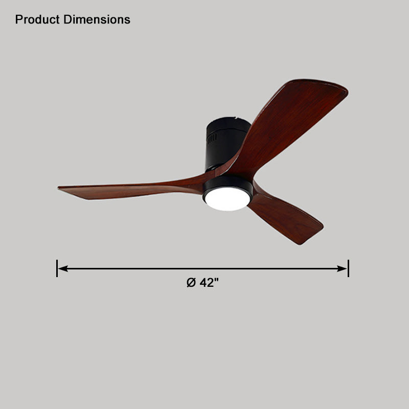 WOMO Mid-Century Modern Hugger Deckenventilatorlampe-WM5067