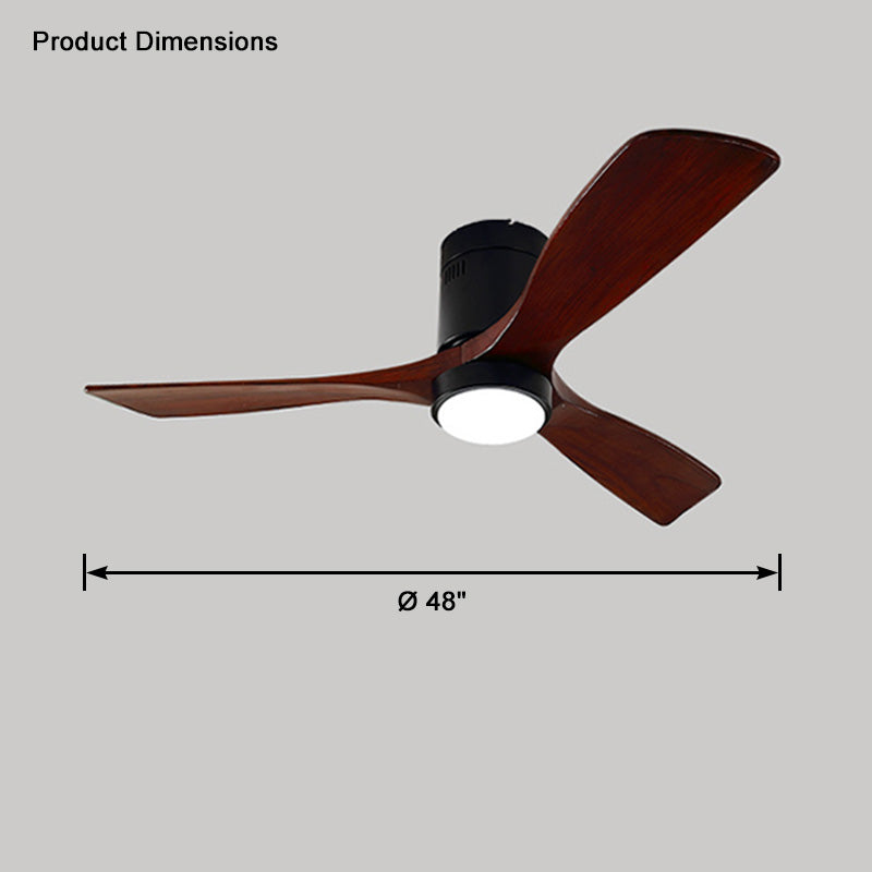 WOMO Mid-Century Modern Hugger Deckenventilatorlampe-WM5067