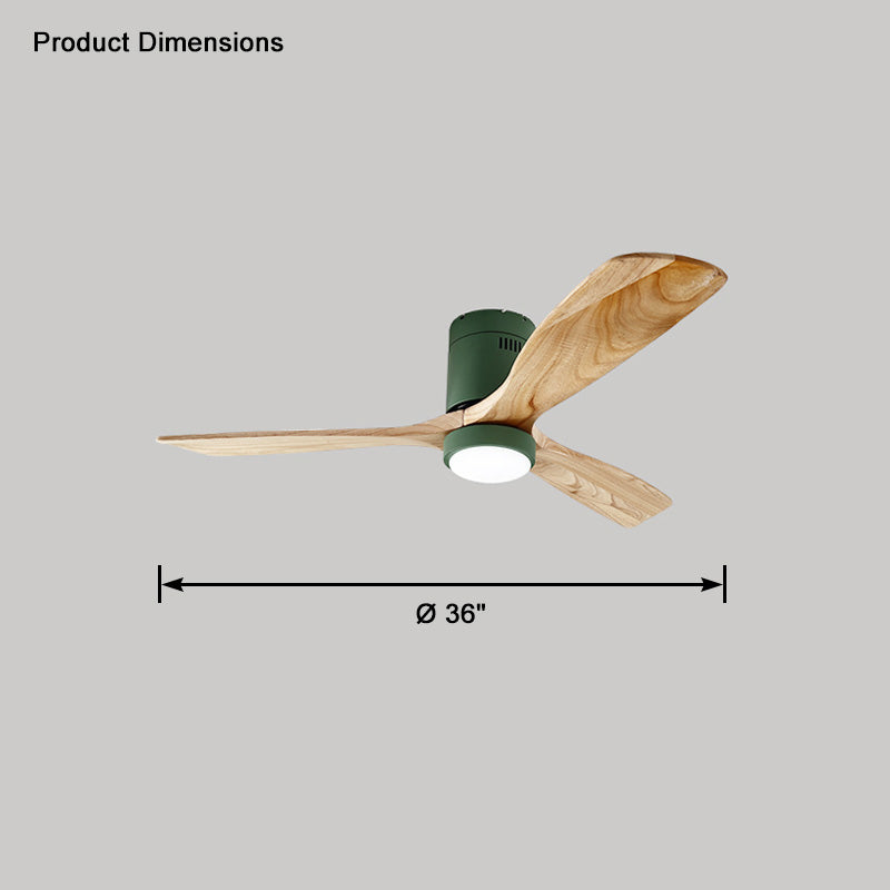WOMO Mid-Century Modern Hugger Deckenventilatorlampe-WM5067