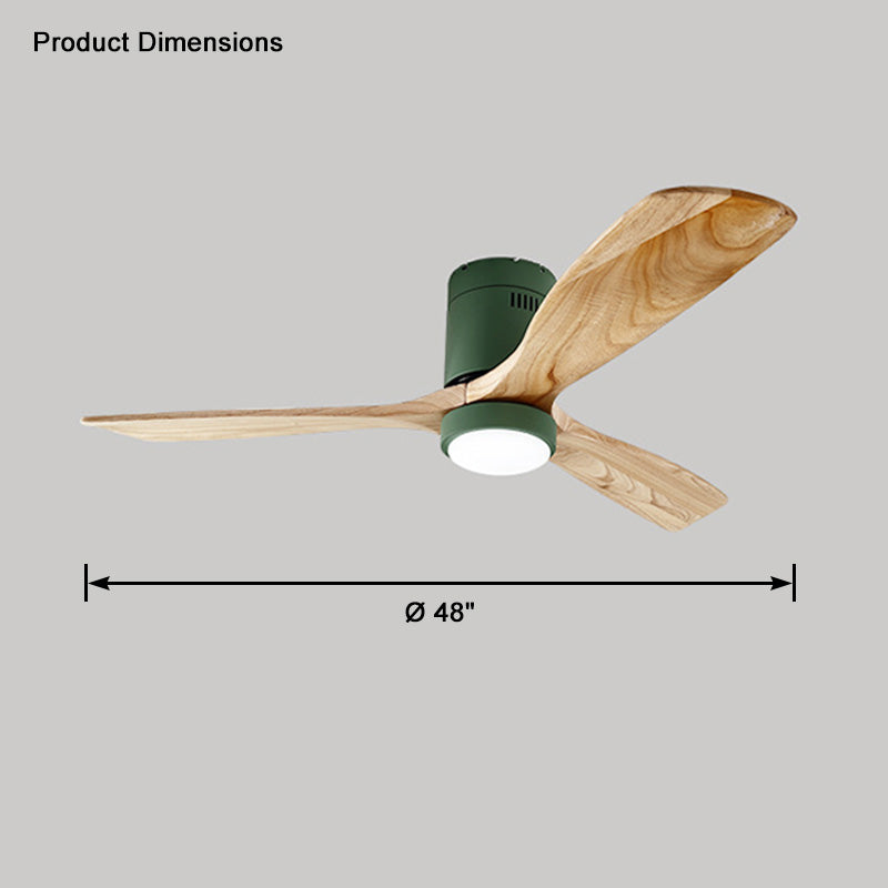 WOMO Mid-Century Modern Hugger Deckenventilatorlampe-WM5067