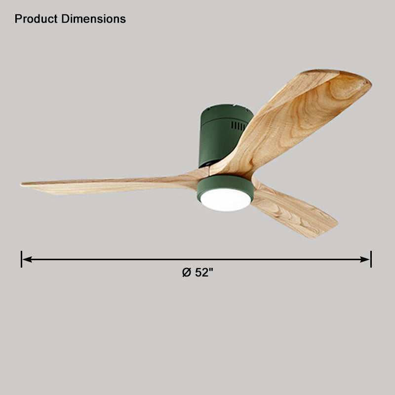 WOMO Mid-Century Modern Hugger Deckenventilatorlampe-WM5067