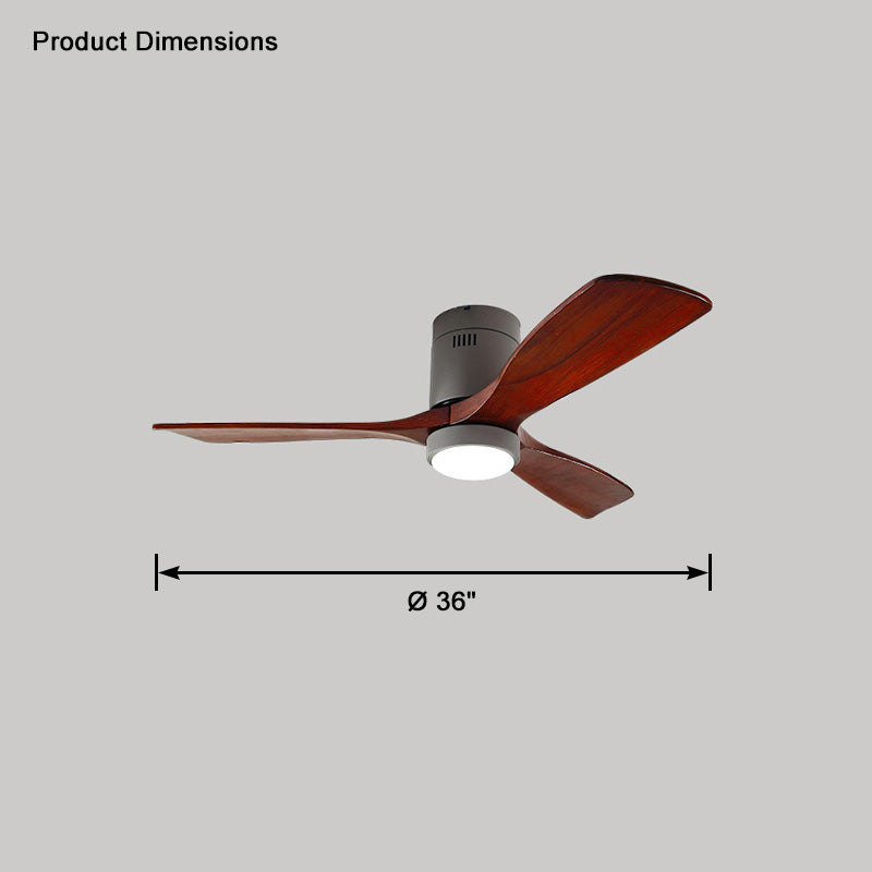 WOMO Mid-Century Modern Hugger Deckenventilatorlampe-WM5067