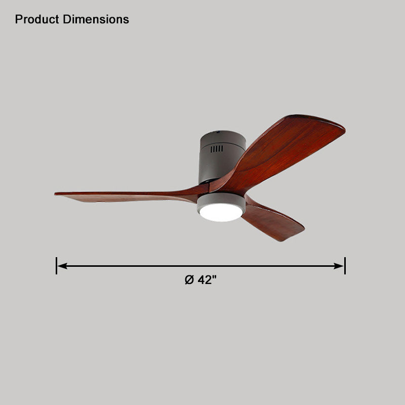 WOMO Mid-Century Modern Hugger Deckenventilatorlampe-WM5067