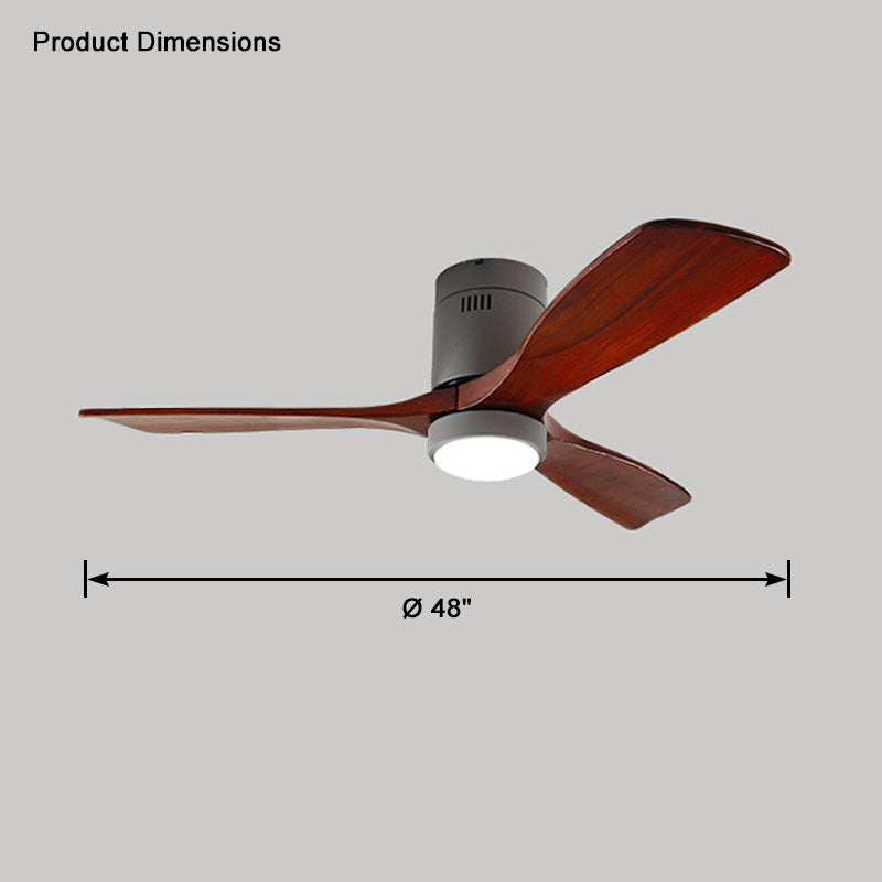 WOMO Mid-Century Modern Hugger Deckenventilatorlampe-WM5067