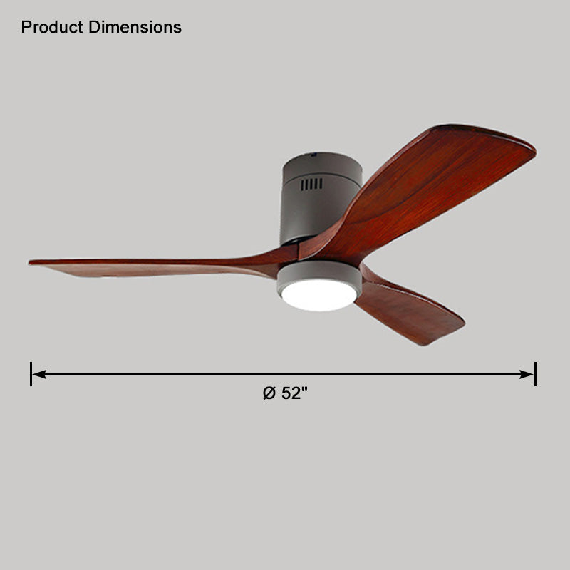 WOMO Mid-Century Modern Hugger Deckenventilatorlampe-WM5067