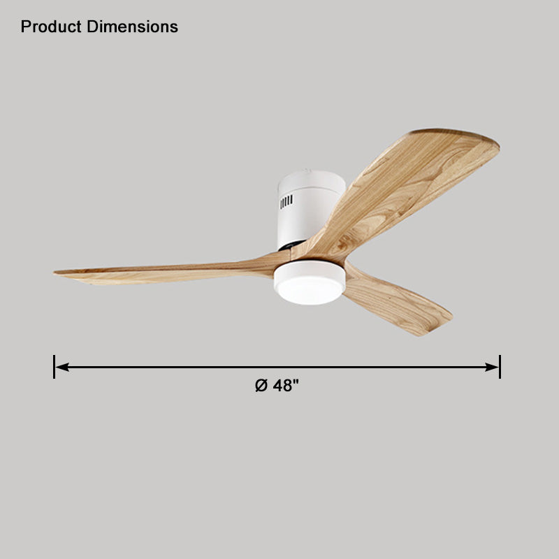 WOMO Mid-Century Modern Hugger Deckenventilatorlampe-WM5067