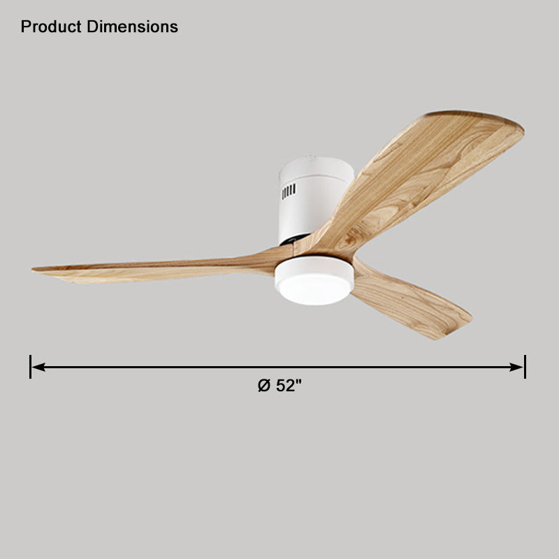 WOMO Mid-Century Modern Hugger Deckenventilatorlampe-WM5067
