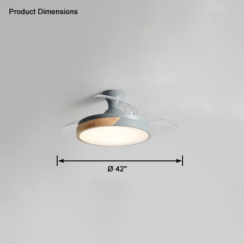 WOMO Scandi Low Profile Deckenventilatorlampe-WM5077