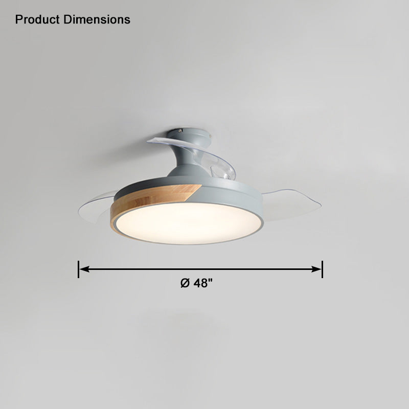 WOMO Scandi Low Profile Deckenventilatorlampe-WM5077