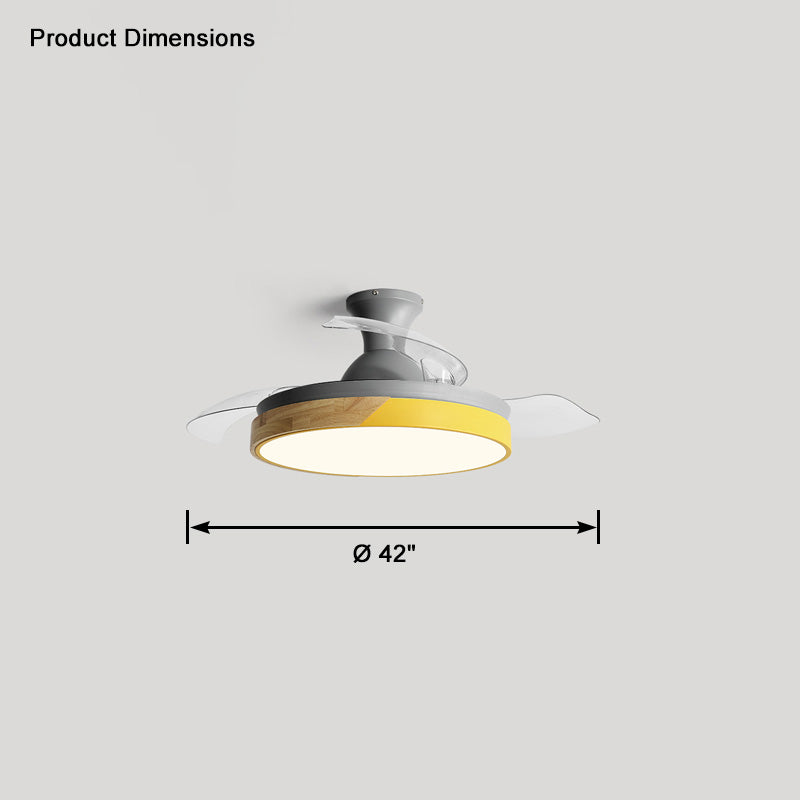 WOMO Scandi Low Profile Deckenventilatorlampe-WM5077