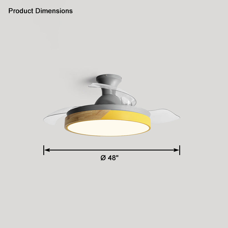 WOMO Scandi Low Profile Deckenventilatorlampe-WM5077