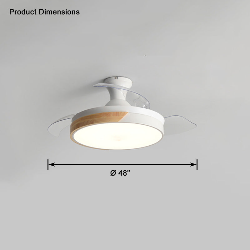 WOMO Scandi Low Profile Deckenventilatorlampe-WM5077