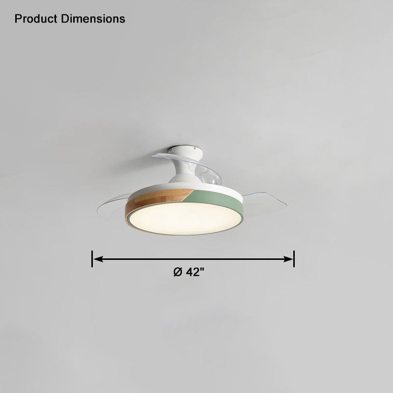 WOMO Scandi Low Profile Deckenventilatorlampe-WM5077