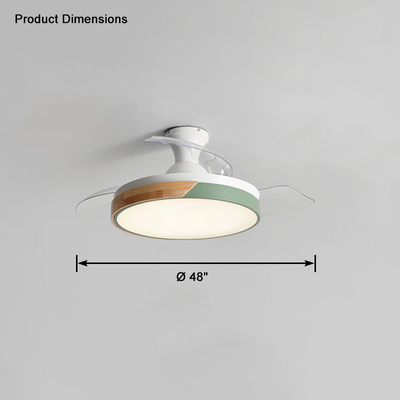 WOMO Scandi Low Profile Deckenventilatorlampe-WM5077