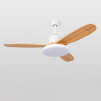 WOMO Ceiling Fan Light with 3 Wooden Blades - WM5090