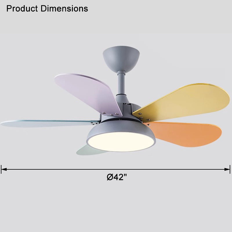 WOMO Kleine Deckenventilatorlampe WM5098
