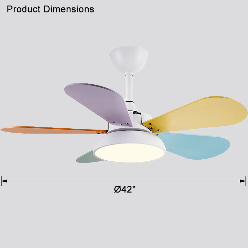 WOMO Kleine Deckenventilatorlampe WM5098