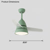 WOMO 3-Blatt-Deckenventilator mit konischer Form und Lampe - WM5099 thumbnail